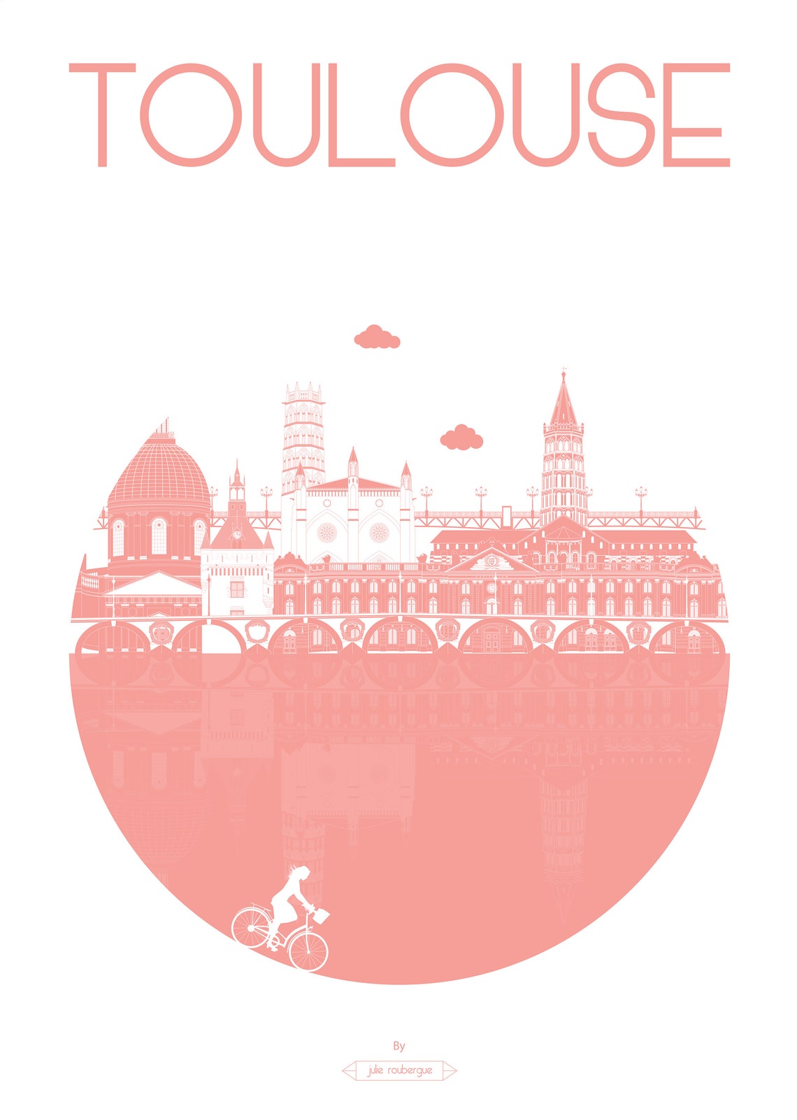 Wall and decorative poster Toulouse the City Etsy