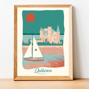 Cartaz de viagem de Quiberon, Castelo de Turpault