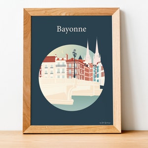 Cartel de viaje, Bayona, Le Pont Saint Esprit