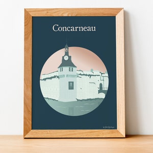 Cartaz de viagem de Concarneau, A Cidade Murada