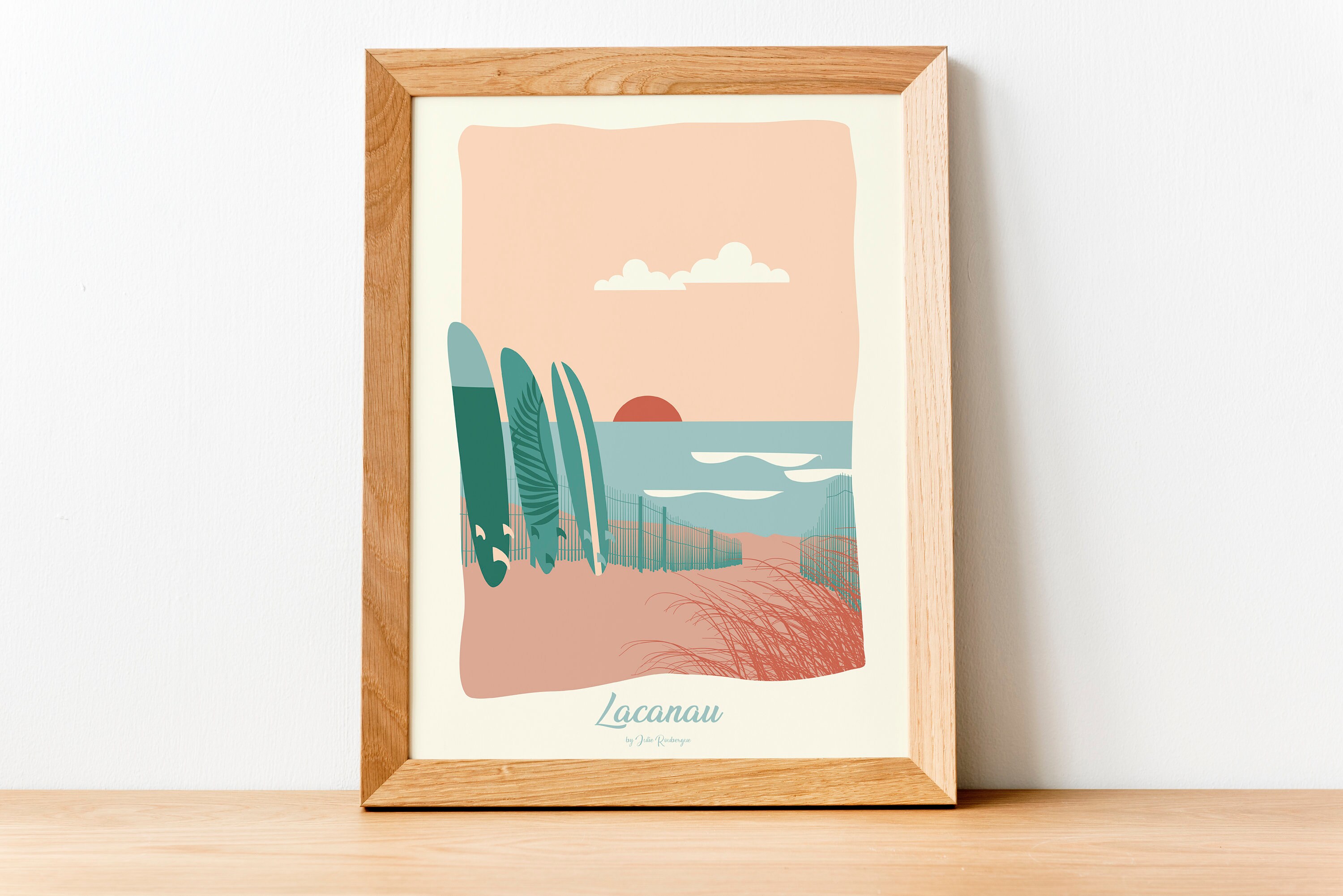 Affiche Murale et Décorative Lacanau, Sunset Winter