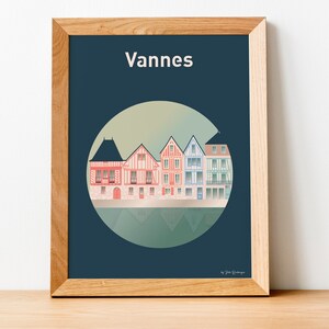 Poster de viagens de Vannes, As casas