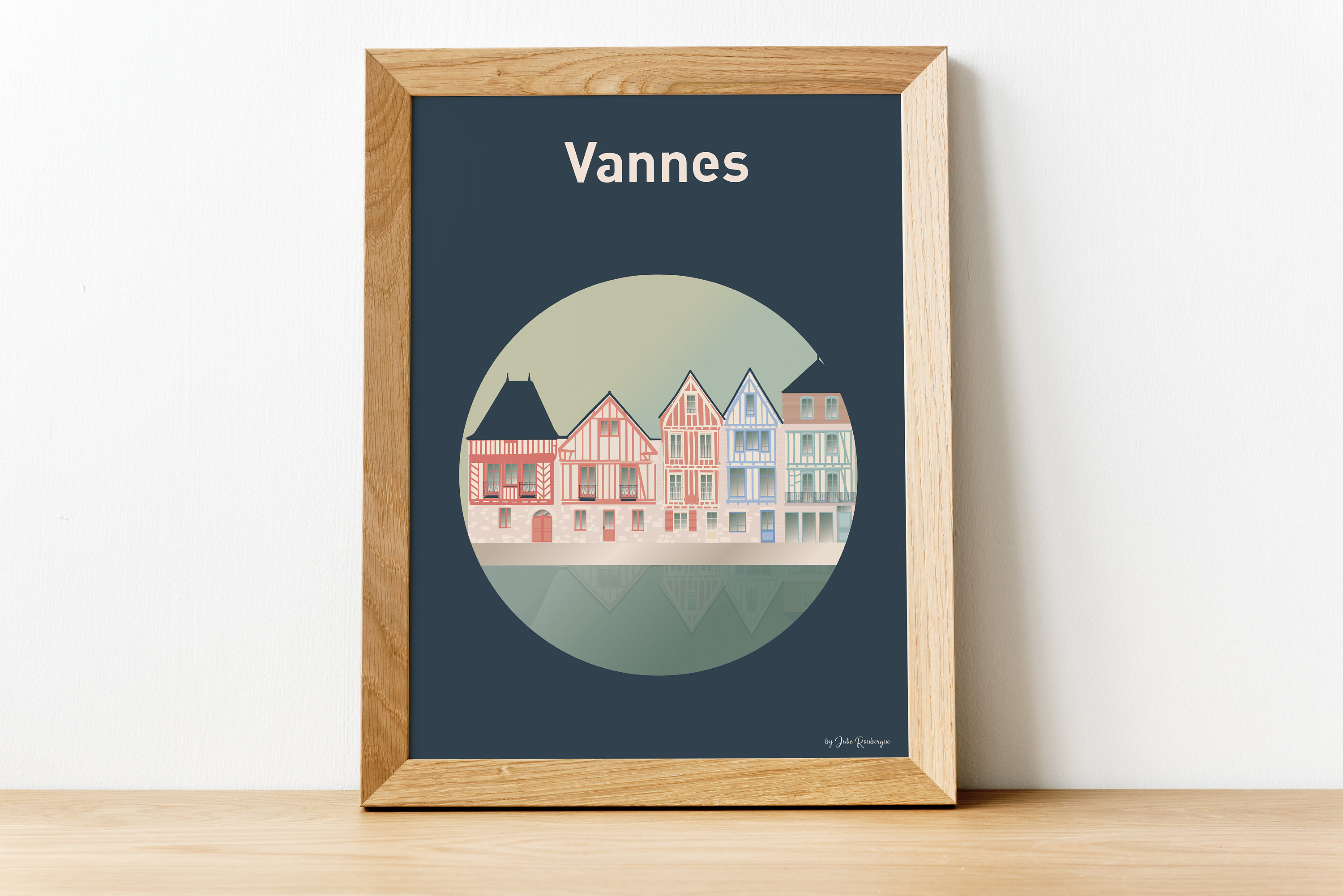 Affiche Murale et Décorative Vannes, Les Maisons