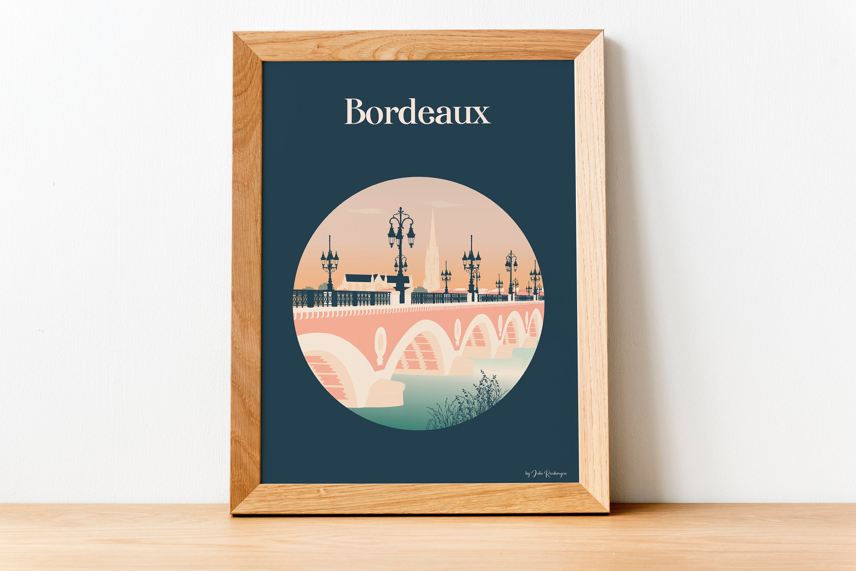 Affiche Murale et Décorative Bordeaux, Le Pont de Pierre