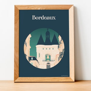 Bordeaux Travel Poster, The Big Bell