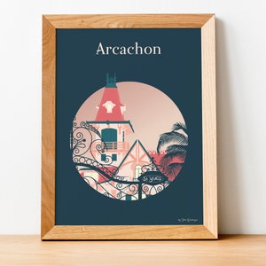 Arcachon Reiseplakat, Villa Saint Yves
