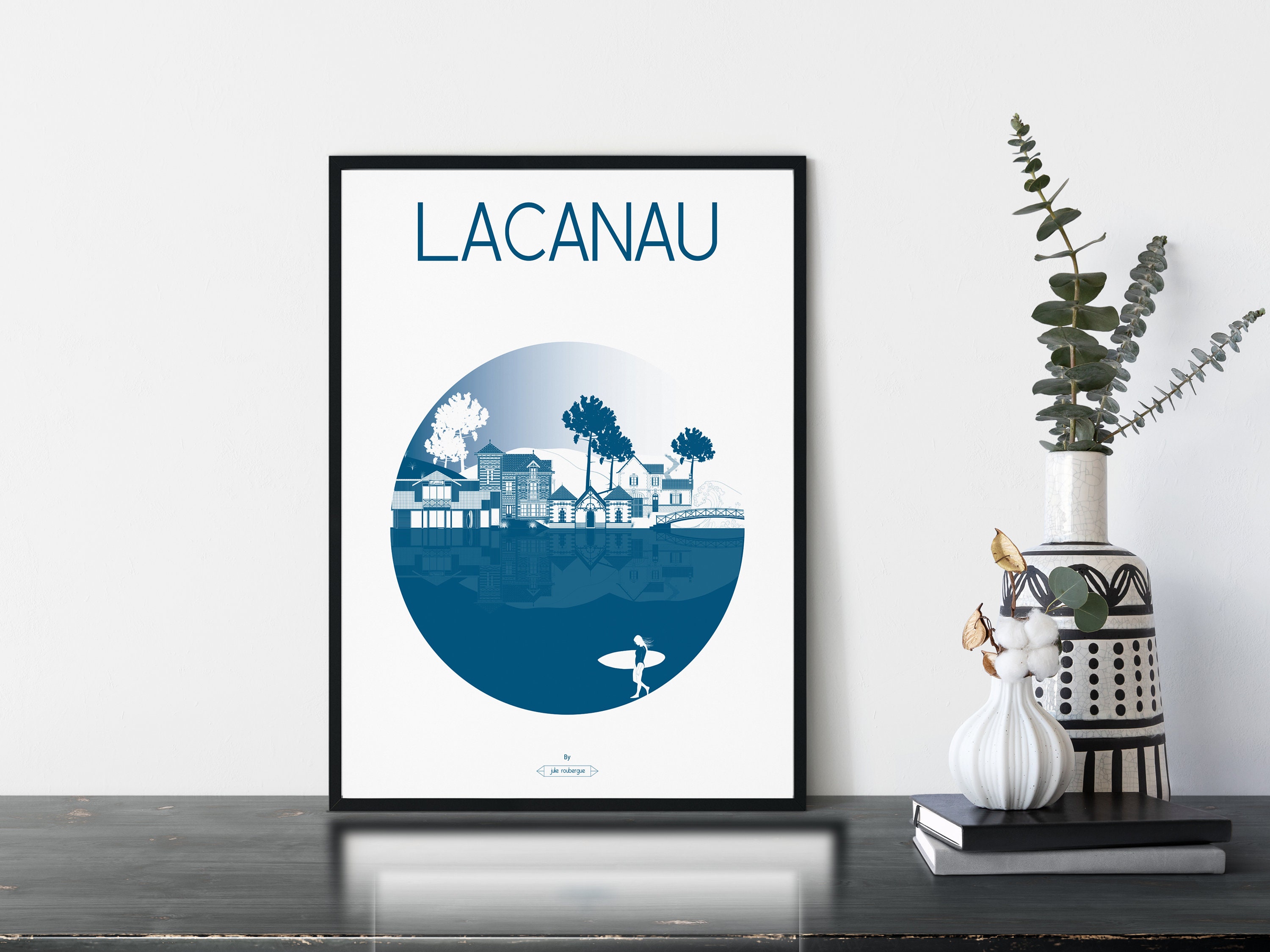 Affiche Murale et Décorative Lacanau, La Ville
