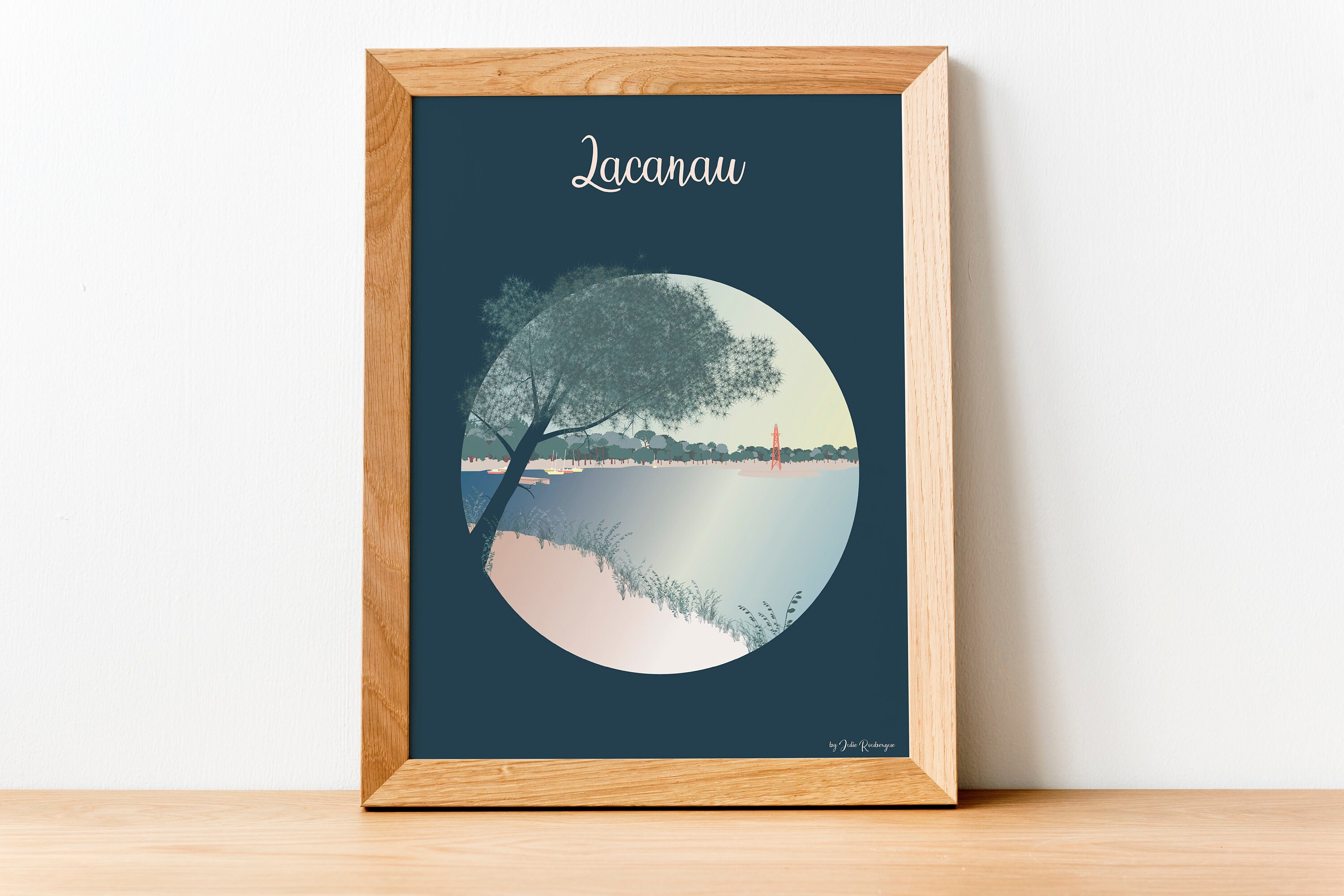 Affiche Murale et Décorative Lacanau, Le Lac