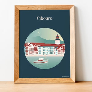 Póster de viaje de Ciboure