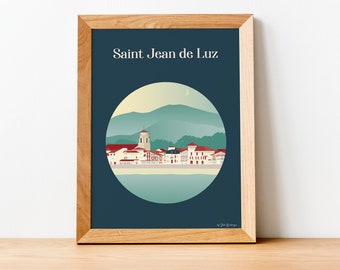 Affiche Voyage Saint Jean de Luz