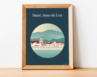 Affiche Voyage Saint Jean de Luz