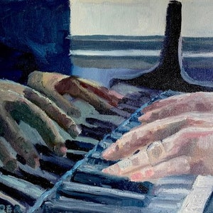 Piano Reflections - Piano Player by Ryan  Louder