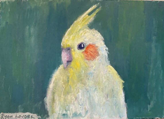 cockatiel painting