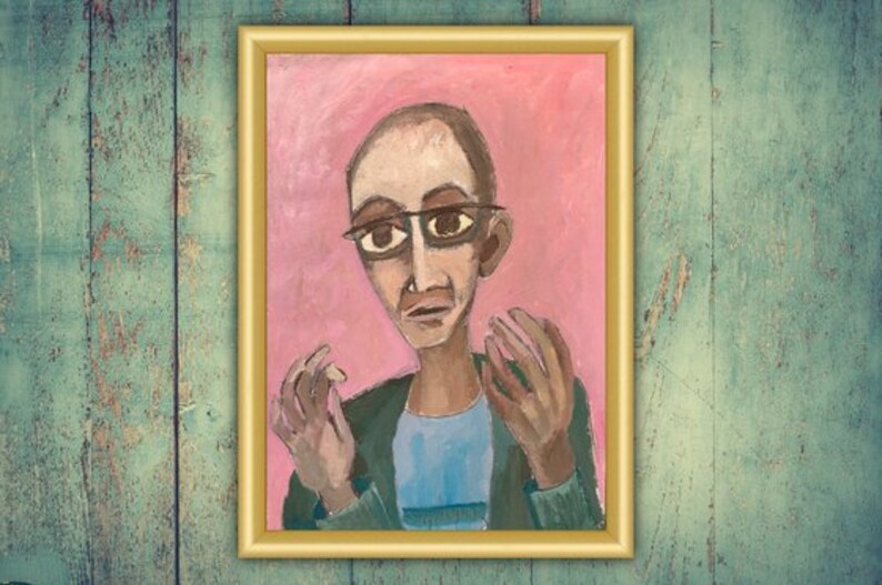 Oil Painting Portrait - on sale Yuval Noah Harari by Ryan Louder