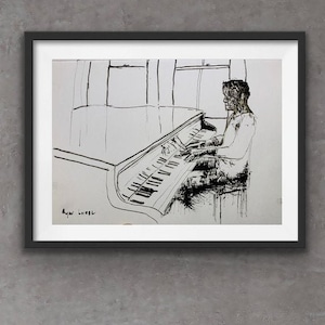 The Weary Piano Player by Ryan  Louder