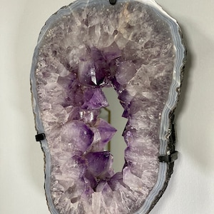 Amethyst Mirror, Amethyst Portal, Home Accents, Crystal Mirror, Luxury Crystal Home Decor, Vanity Mirror, Wall Decor, Unique Mirrors