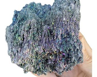 Rainbow Silicon Carbide Crystal, Iridescent Carborundum, Home Decor