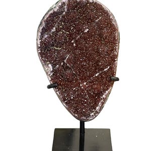 High Quality Amethyst Freeform on Stand, AAA Amethyst, Red Amethyst, Statement Crystals, Home Decor, Uruguay Amethyst, Druzy Amethyst