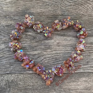 1 Small Aura Aragonite Star Cluster, Angel Aura, Aura Crystals, Aura Quartz, Rainbow Aura, Spiritual Tools, Rocks and Geodes, Home Decor