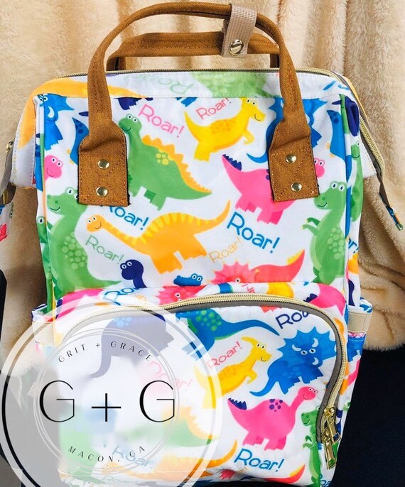 dino diaper bag
