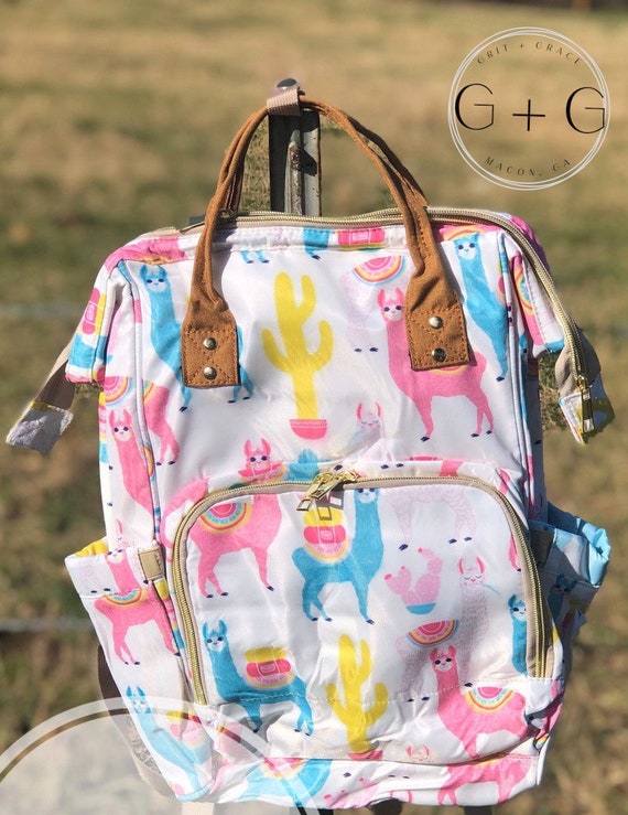 llama diaper bag