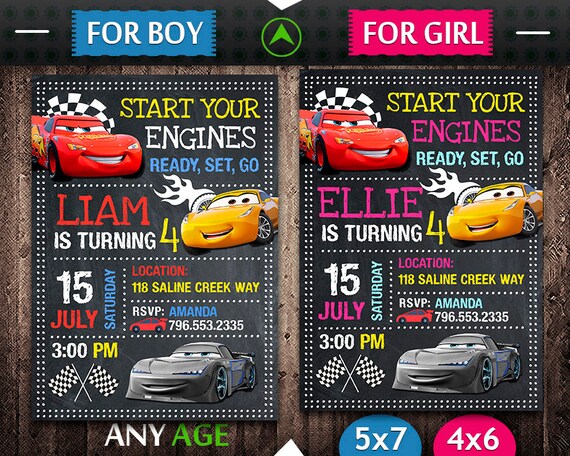disney cars invitation disney cars birthday disney cars etsy disney car invitations