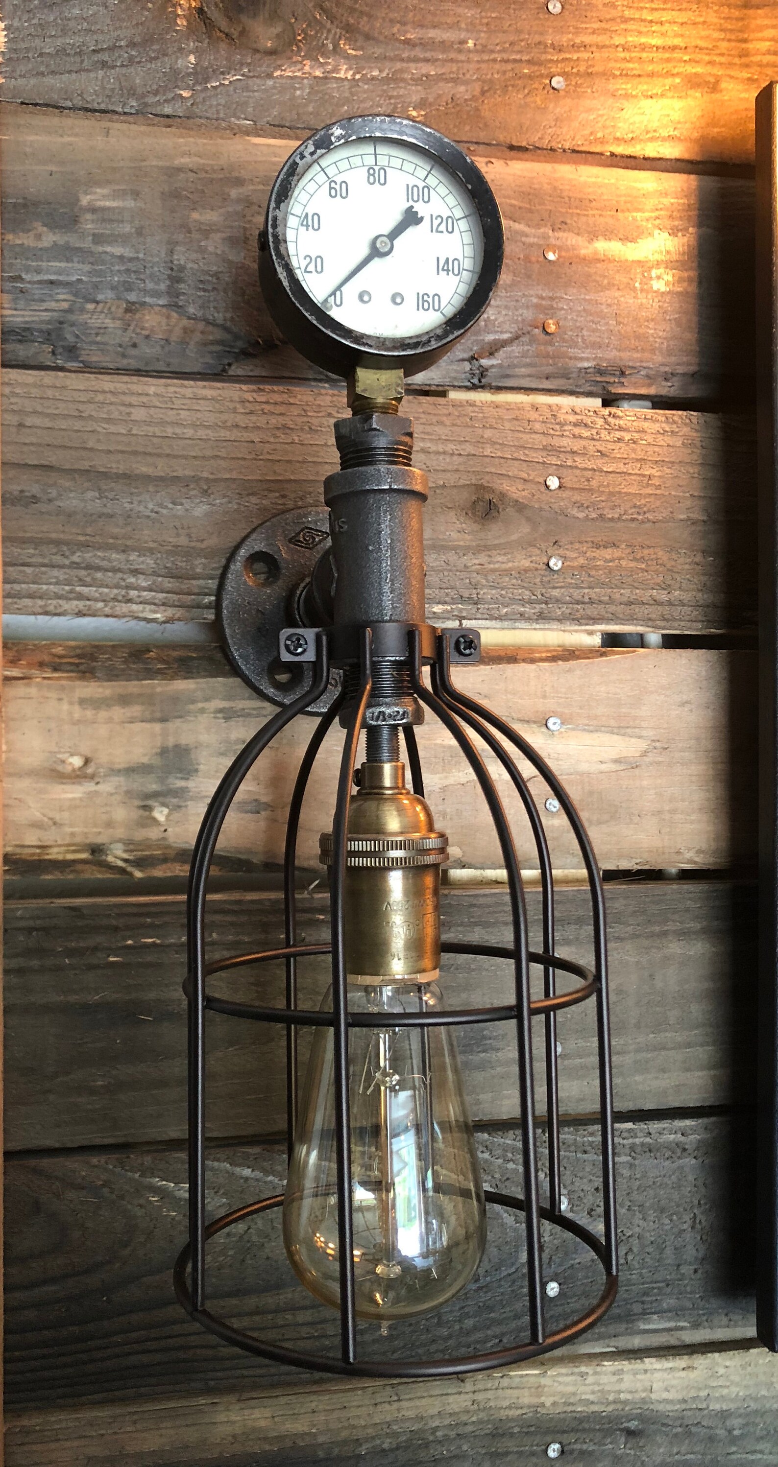 Edison Wall sconce/Edison sconce/Edison Wall light/Rustic Etsy