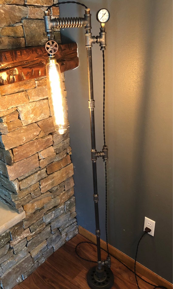 vintage industrial floor lamp