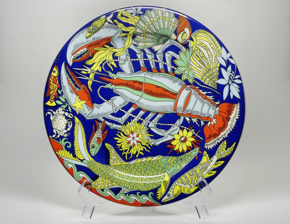 Dinner Plate * HOMARD * from the Series FANTASIA by Suisse Langenthal, Made in Switzerland