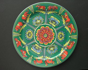 Maxi Plate / Charger * WILD ROSE * from the series WILDLIFE by Suisse Langenthal, Made in Switzerland