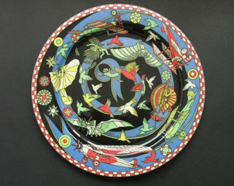 Dinner Plate * AIRBORNE * from the Series VOYAGE by Suisse Langenthal, Made in Switzerland