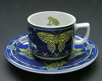 Cup and Saucer * APOLLON & RANA * from the Series WILDLIFE by Suisse Langenthal, Made in Switzerland