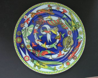 Dinner Plate * AIRBORNE * from the Series VOYAGE by Suisse Langenthal, Made in Switzerland