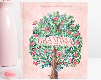 Guided Journal Keepsake Gift for Grandma to write her memories