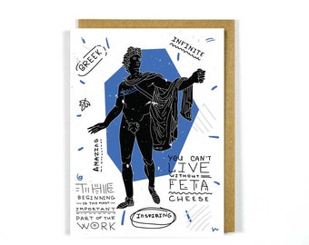 Greek God Apollo Card - Greeting Card