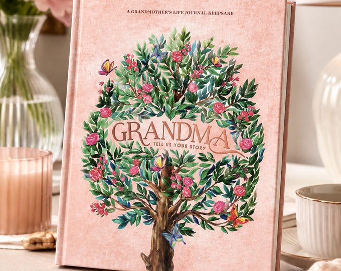 Gift for Grandma to write her memories - Guided Journal Keepsake - Gift for Grandmother