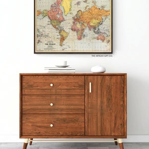 Cavallini Poster World Map 50x70cm 20x28 Large Poster Vintage Wall Print Choose from over 80 designs image 3