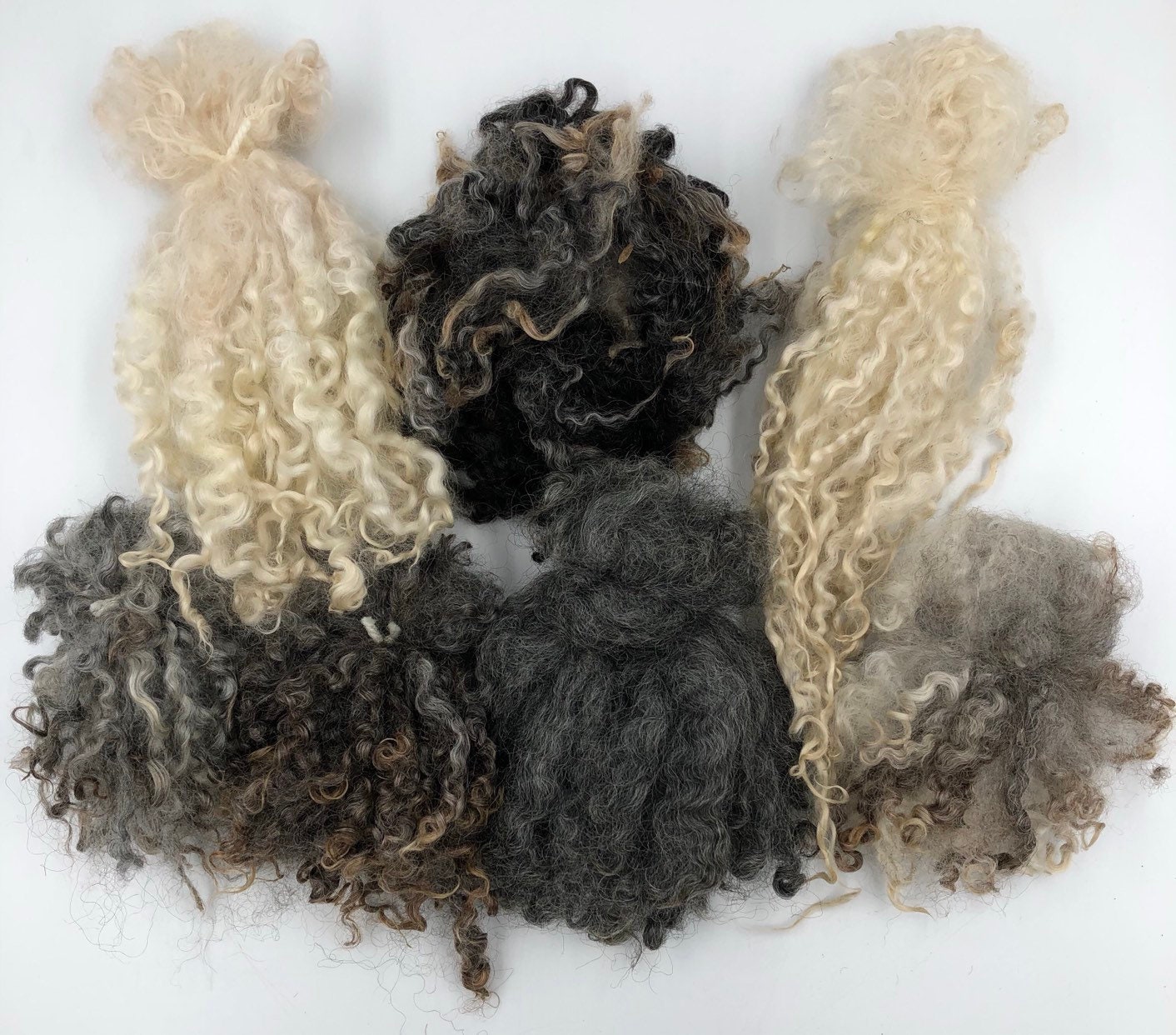 Teint Locks 100gs British Wool Masham Wensleydale Teeswater BFL Leicester Dales