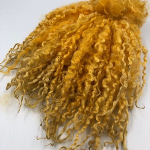Hand Dyed Golden Blonde Teeswater Locks, 50g
