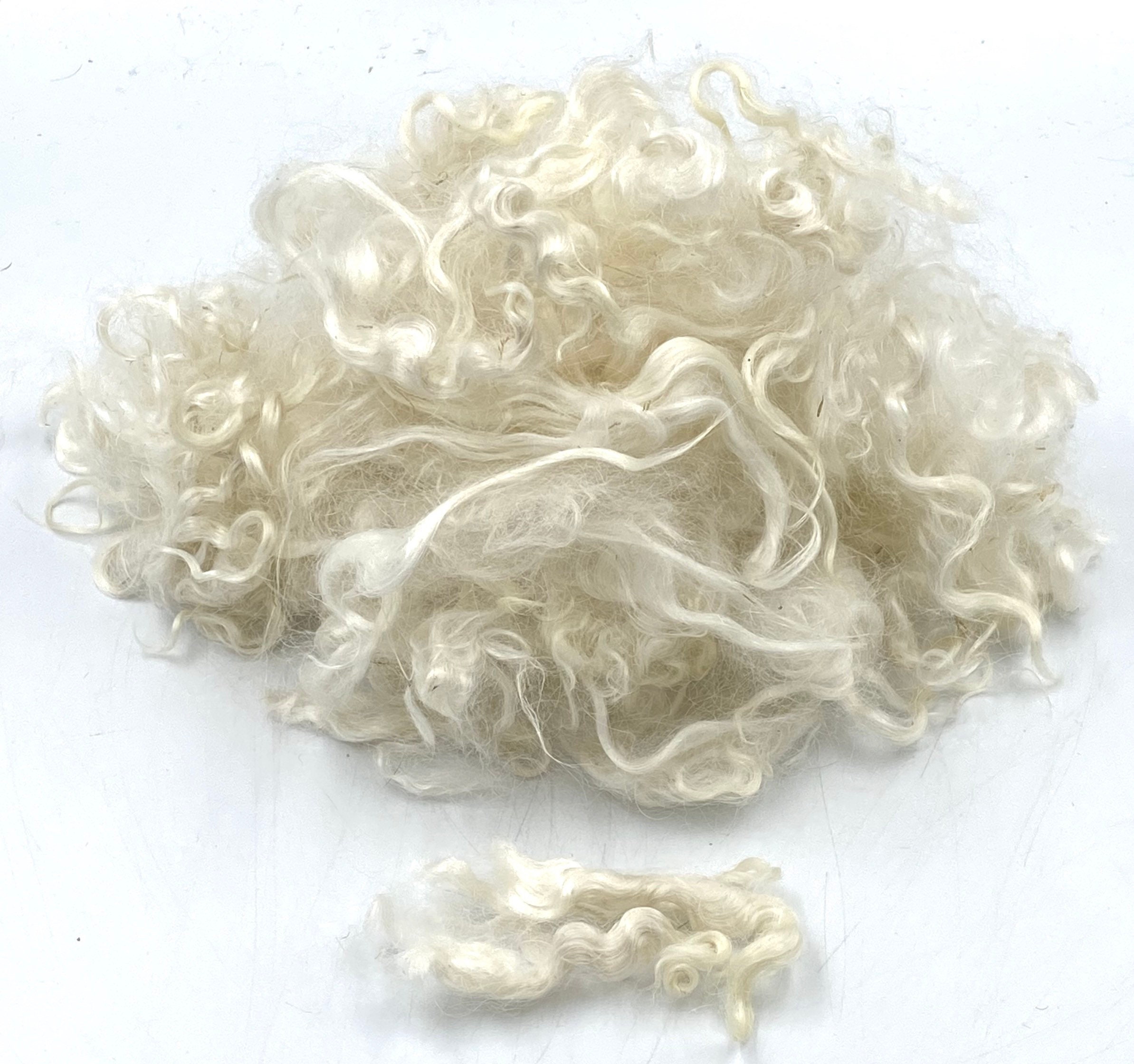 Natural Luxurious Fibre Young Mohair, Processed Ready To Use, 50g