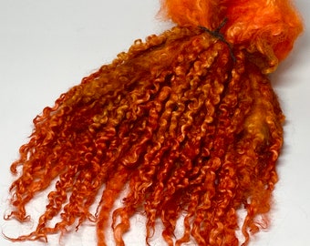 Hand Dyed  “Spice” Masham Locks, 50g