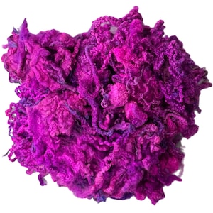Hand Dyed “Fuschia” Blue Faced Leicester Locks, 50g