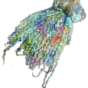 Hand Dyed "Rainbows In The Sky" Masham Locks, 50g