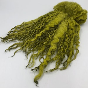 Handfärgat "Deep Olive" Masham Locks, 50g