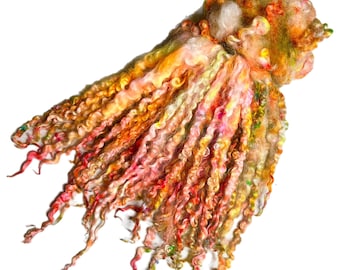 Hand Dyed "Spring" Masham Locks, 50g