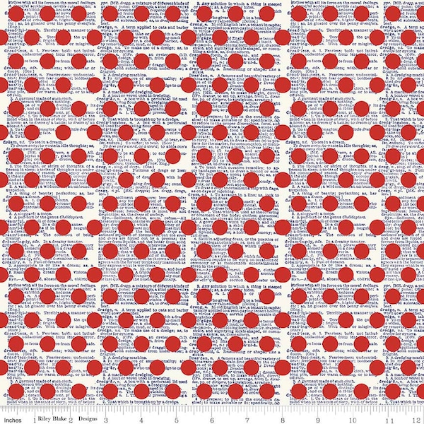 Lost and Found America 5982 White with RED DOTS
