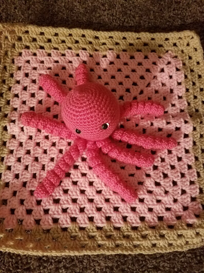 Crochet Pattern Octopus Lovey Toy Baby Shower Gift Under | Etsy