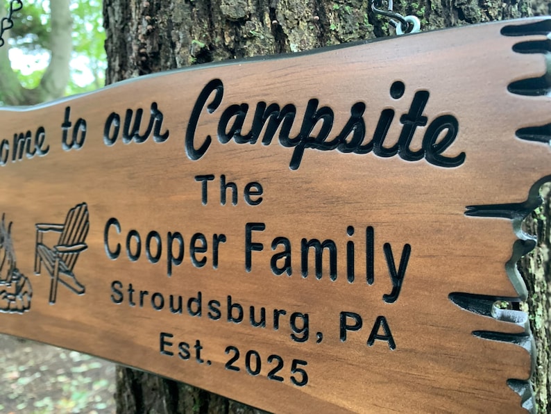 Custom Camping Sign Custom RV Sign Custom Camp Decor Sign Personalized ...