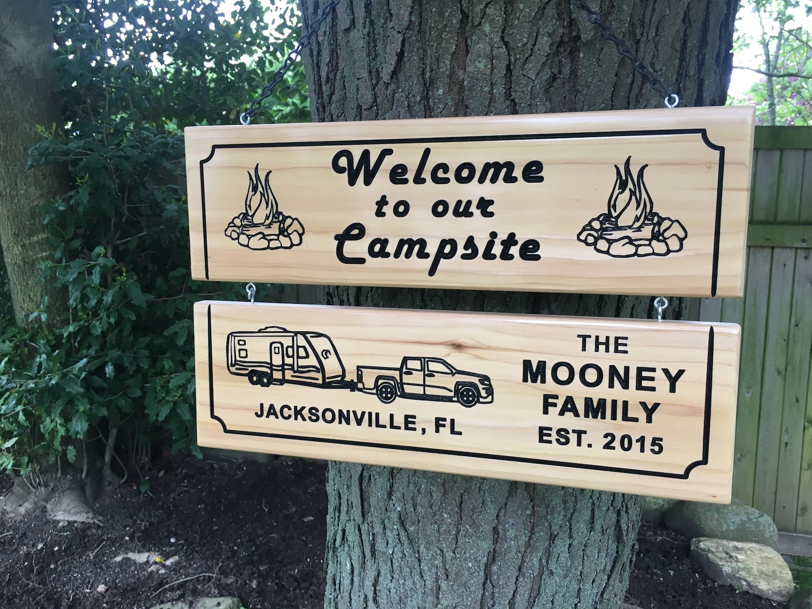 Personalized Camping Signs Custom RV Sign Campsite Sign Etsy