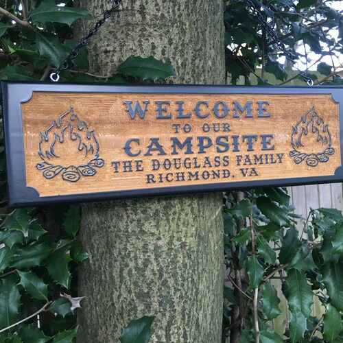 Custom Family Name Etsy Personalized RV Sign RV Camping Sign Etsy